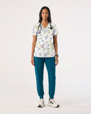 Catarina One-Pocket Scrub Top