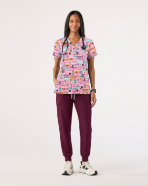 Catarina One-Pocket Scrub Top