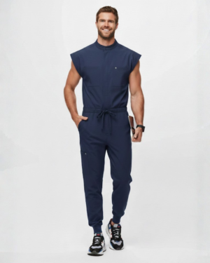 8019 – Royal Scrub Set